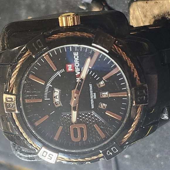 Mens Navi-force black and copper - Picture 2 of 7